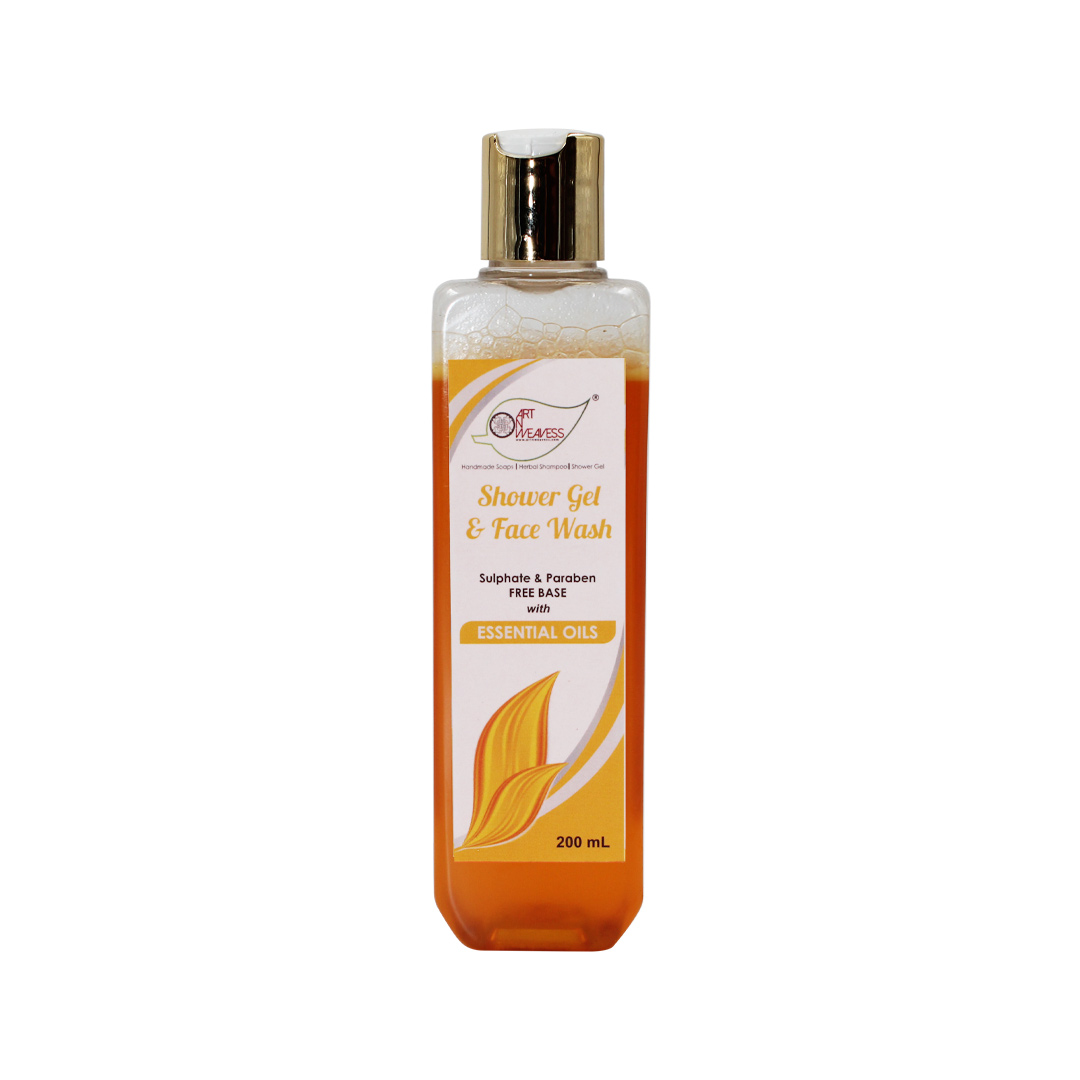 Almond Oil Essential Oils Shower Gel & Face Wash (Sulphates & Parabens-free Base)
