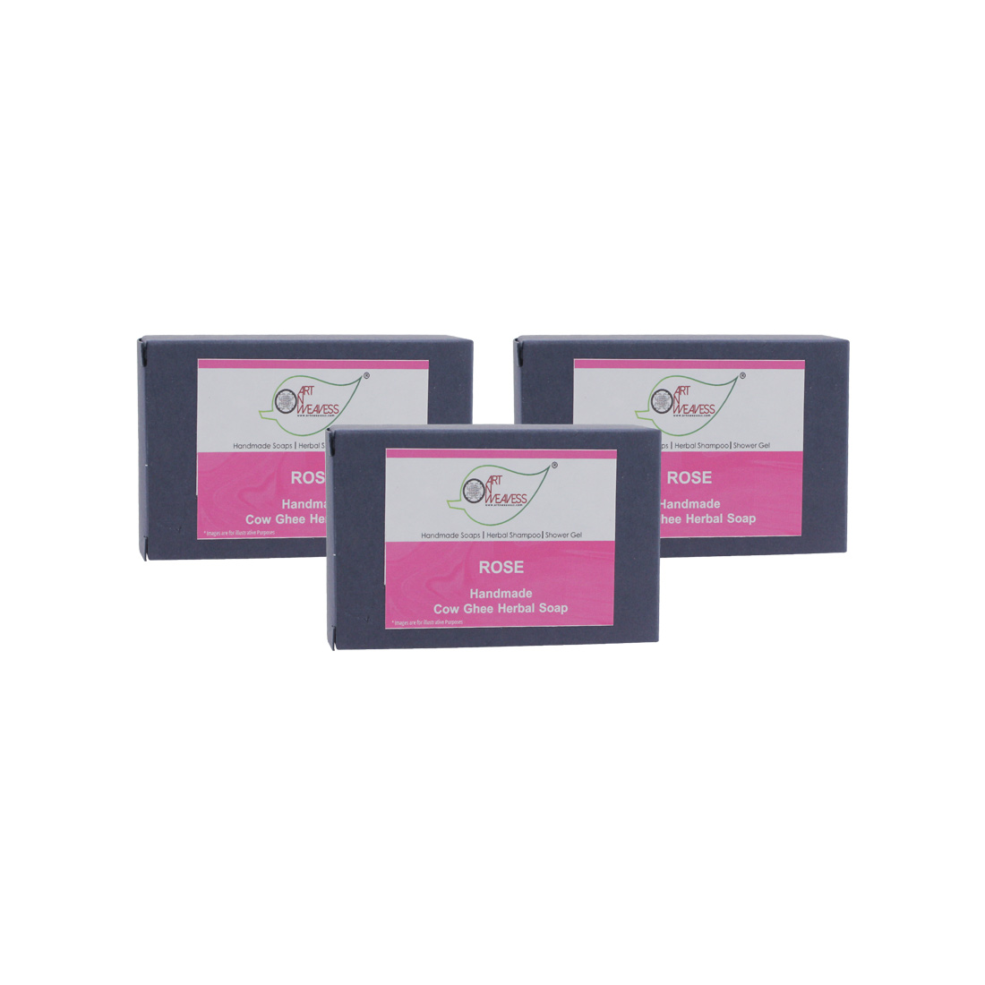 Rose Cow Ghee Herbal Soap