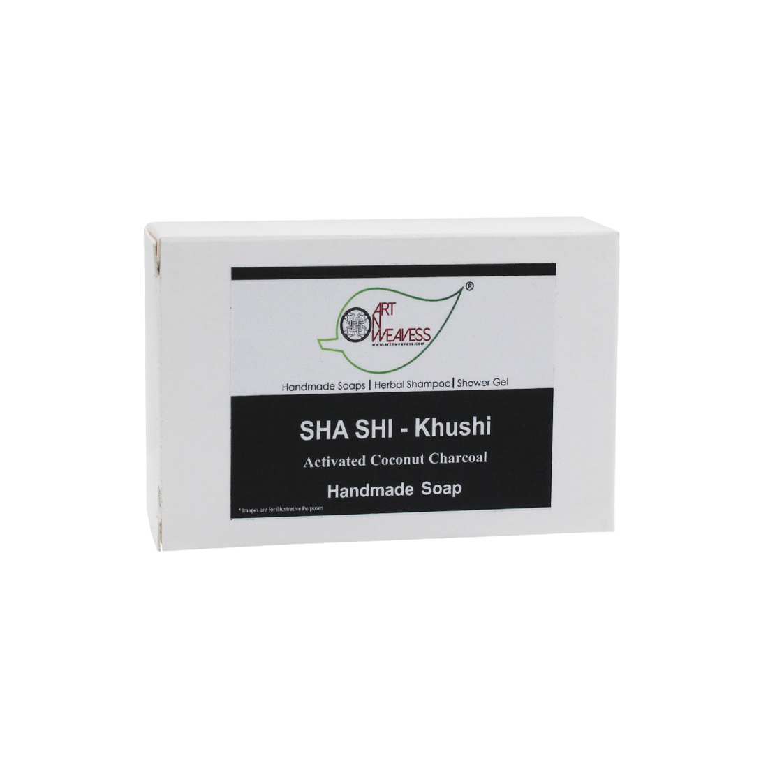 SHA SHI Activated Coconut Charcoal KHUSHI Glycerin NT Handmade Soap