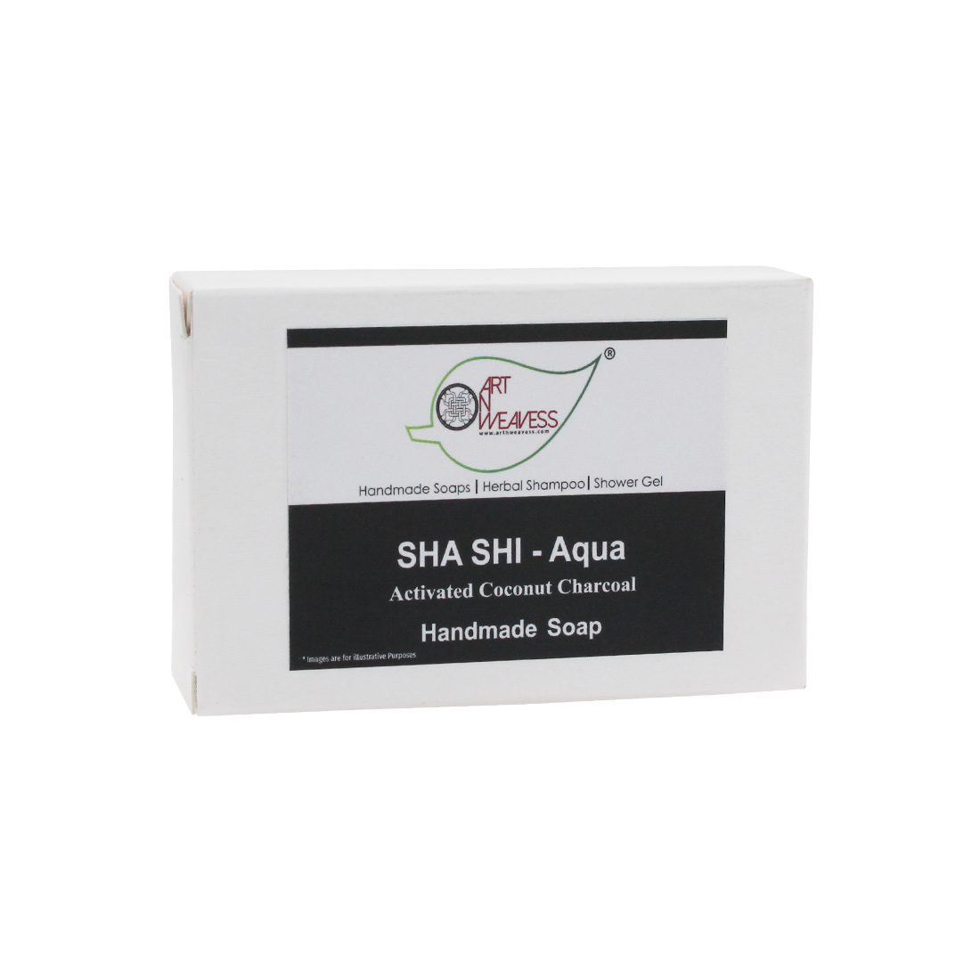 SHA SHI Activated Coconut Charcoal AQUA Glycerin NT Handmade Soap