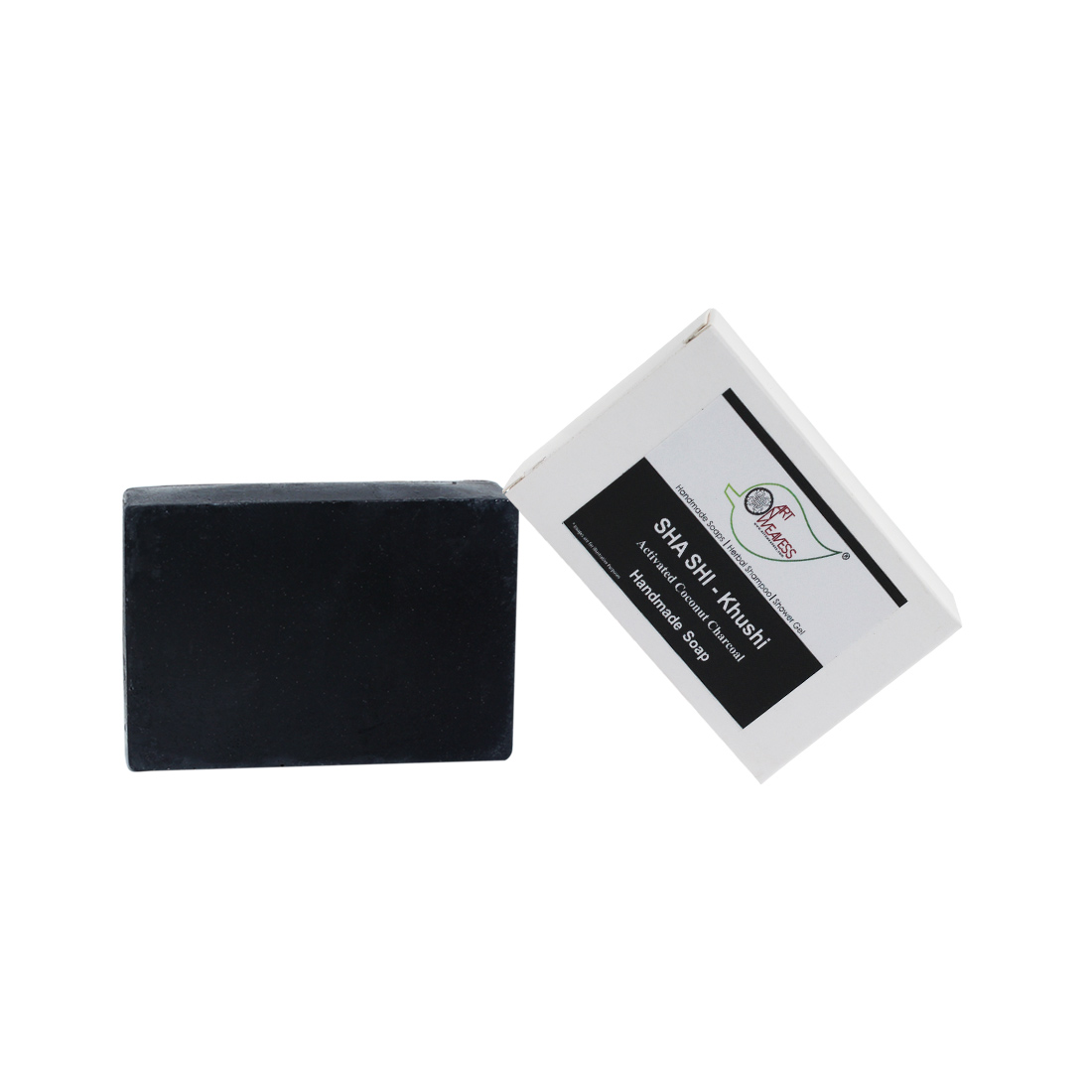SHA SHI Activated Coconut Charcoal KHUSHI Glycerin NT Handmade Soap