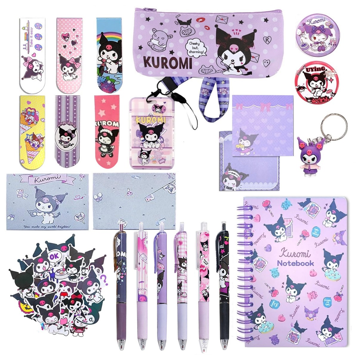 Kuromi Stationery Set