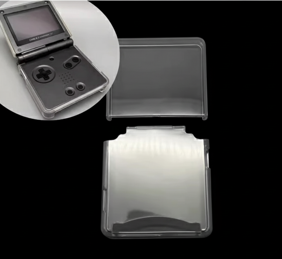 Soft TPU Protective Case for GBA SP | Transparent Crystal Shell Cover | Flexible Silicone-Style Protection Sleeve