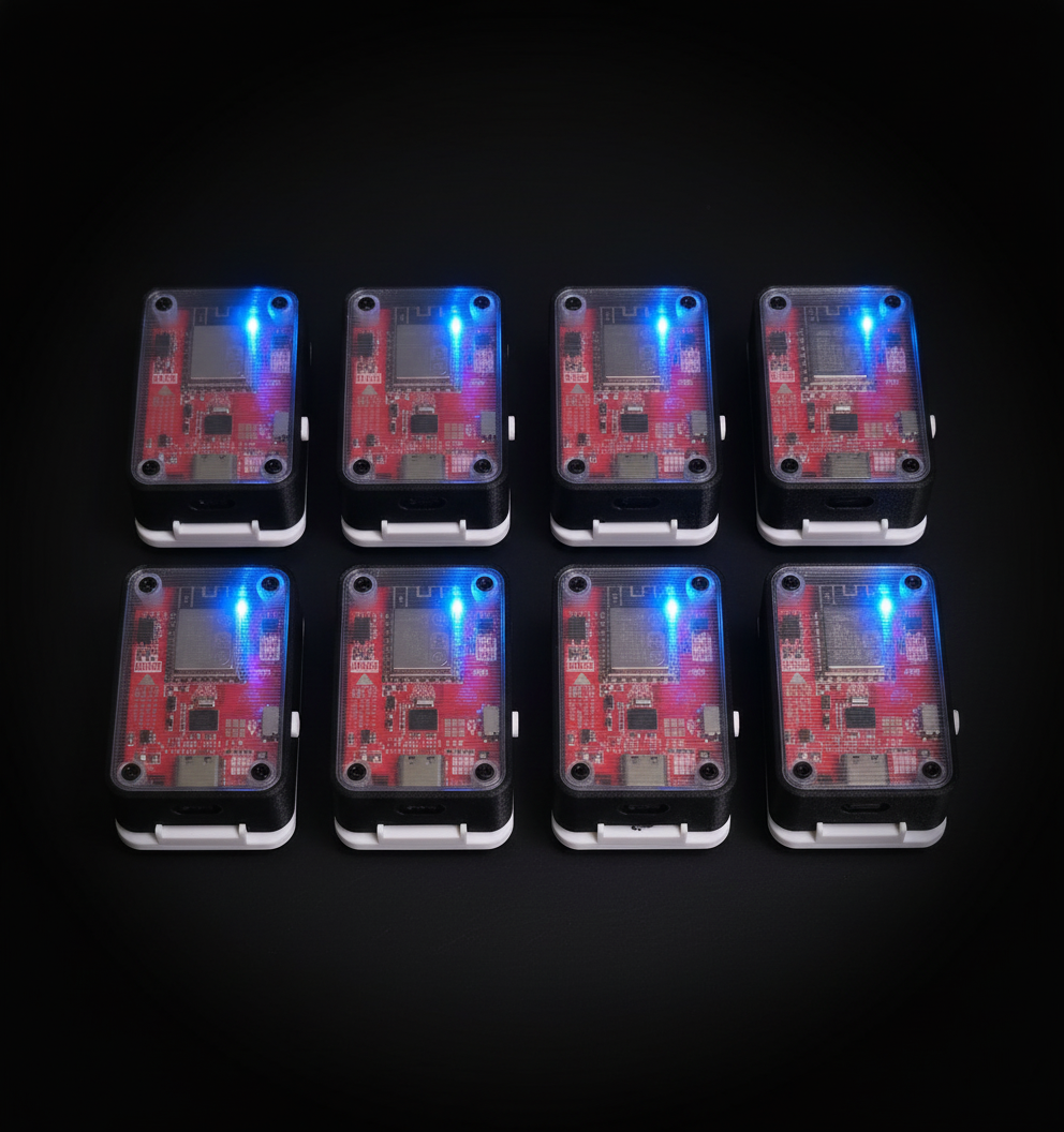 Open-Source Full Body Tracking Kit Compatible with SlimeVR | 6-Point / 8-Point Tracker Set | LSM6DSR Sensors | Long Battery Life | Optional Red or Black Shell