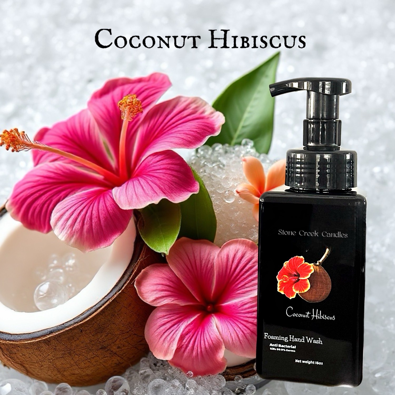 16oz Coconut Hibiscus Foaming Hand Wash