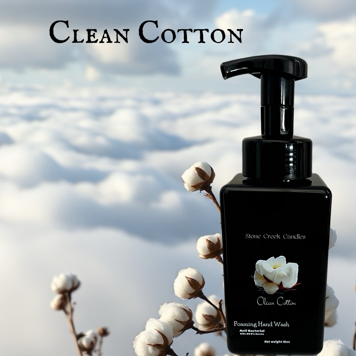 16oz Clean Cotton Foaming Hand Wash