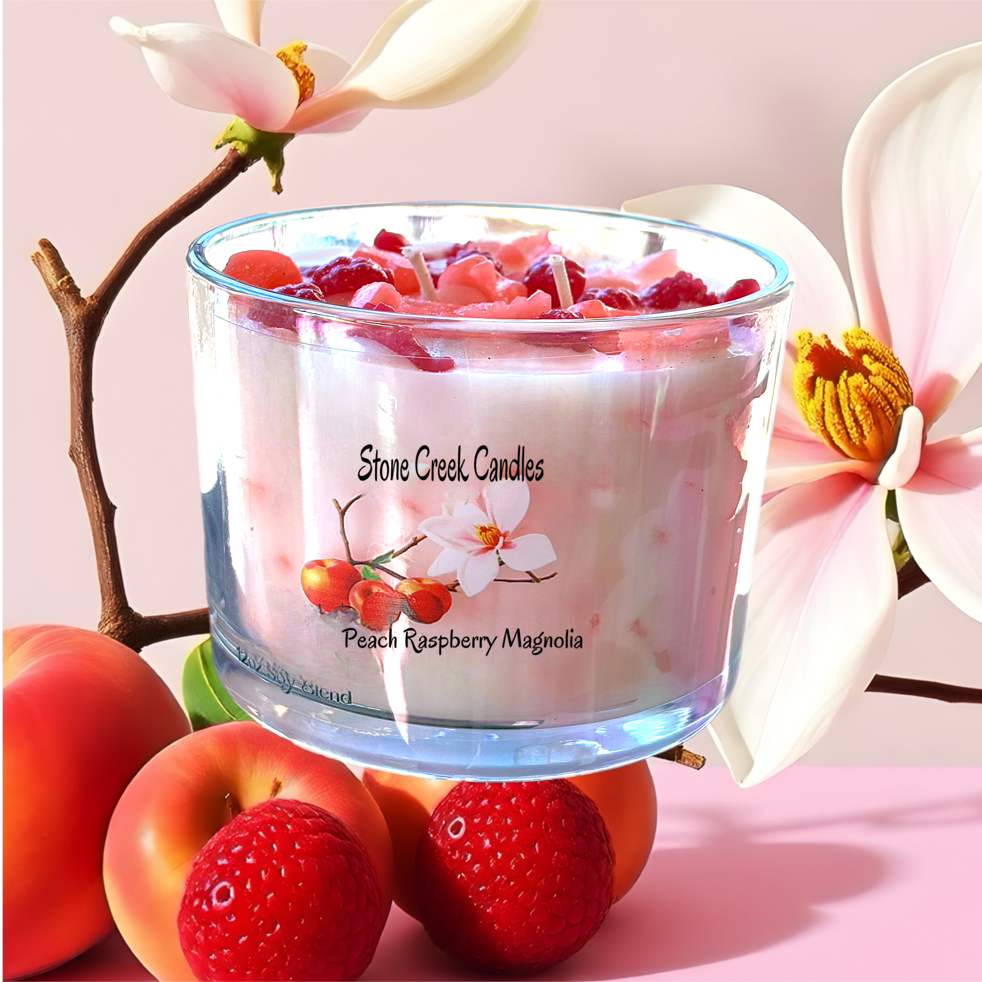 Peach Raspberry Magnolia