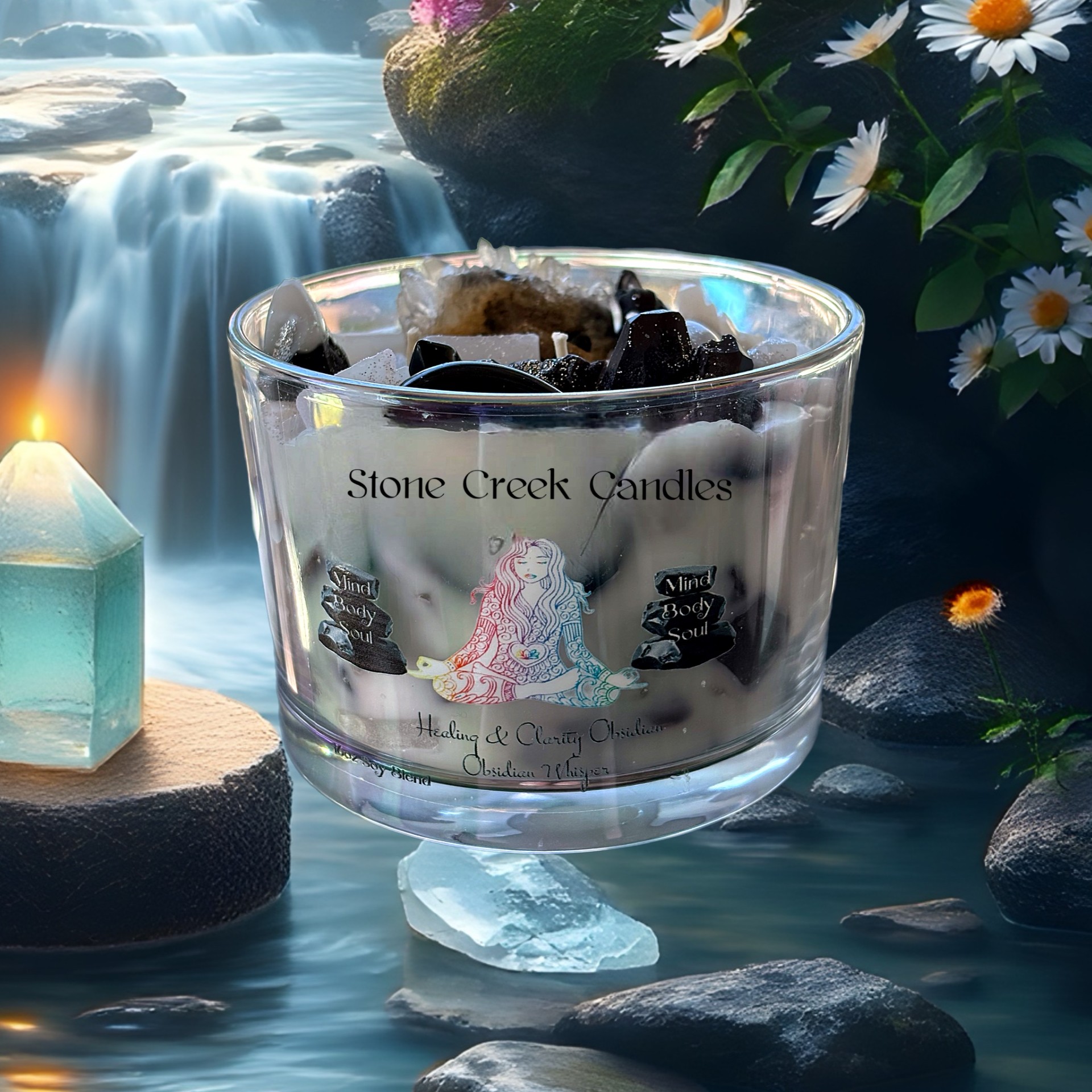 16oz Obsidian Whisper Candle