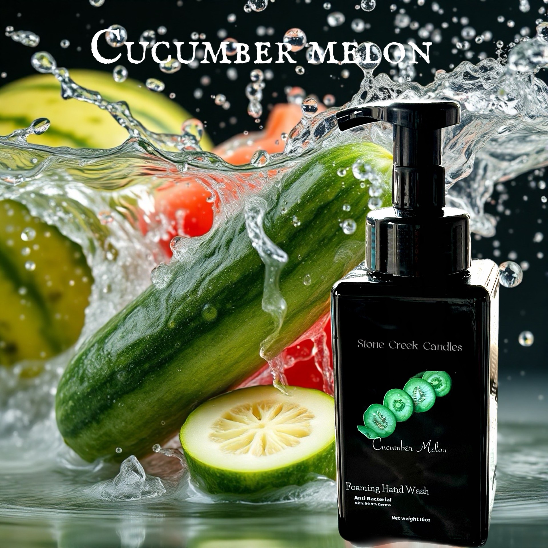 16oz Cucumber Melon Foaming Hand Wash