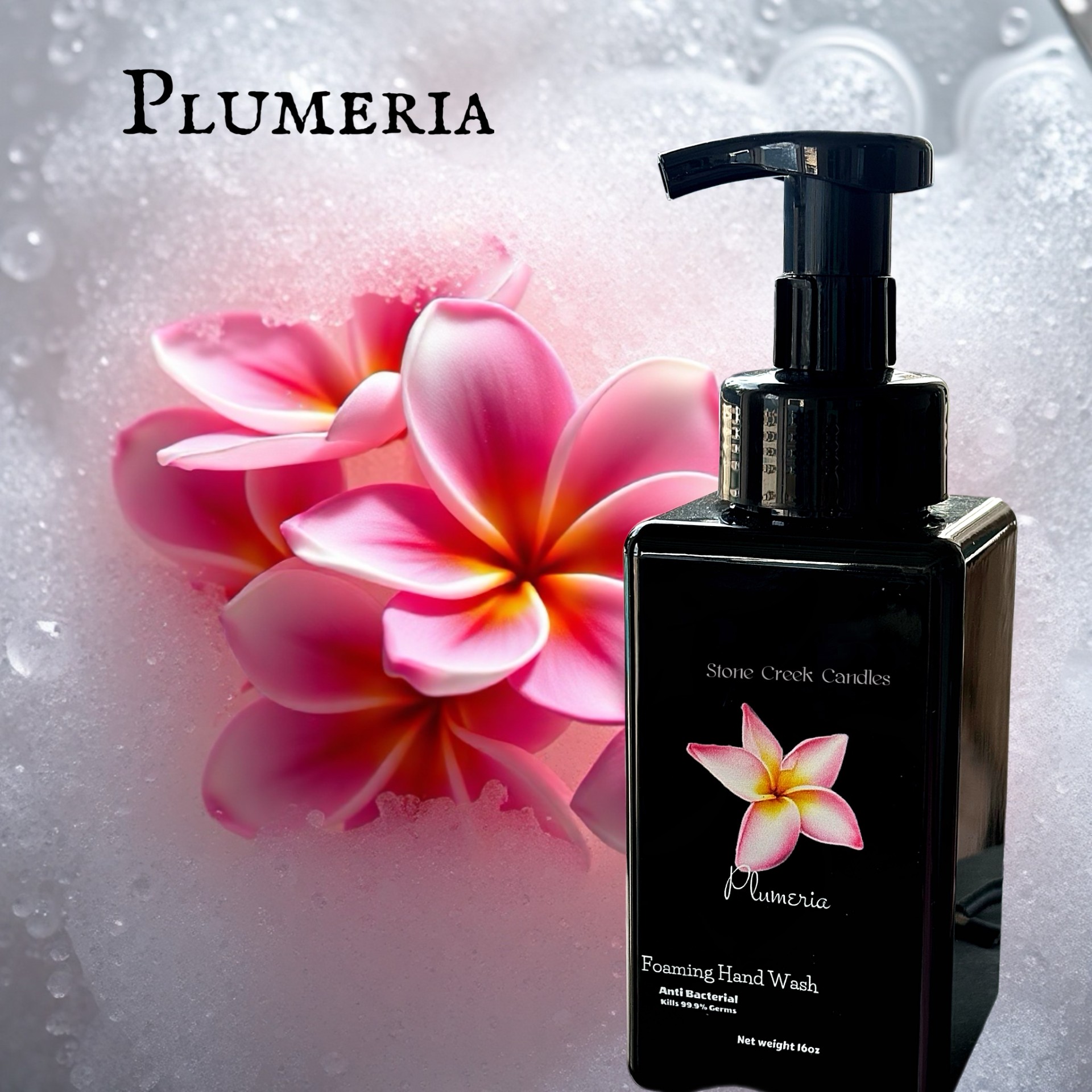 16oz Plumeria Foaming Hand Wash