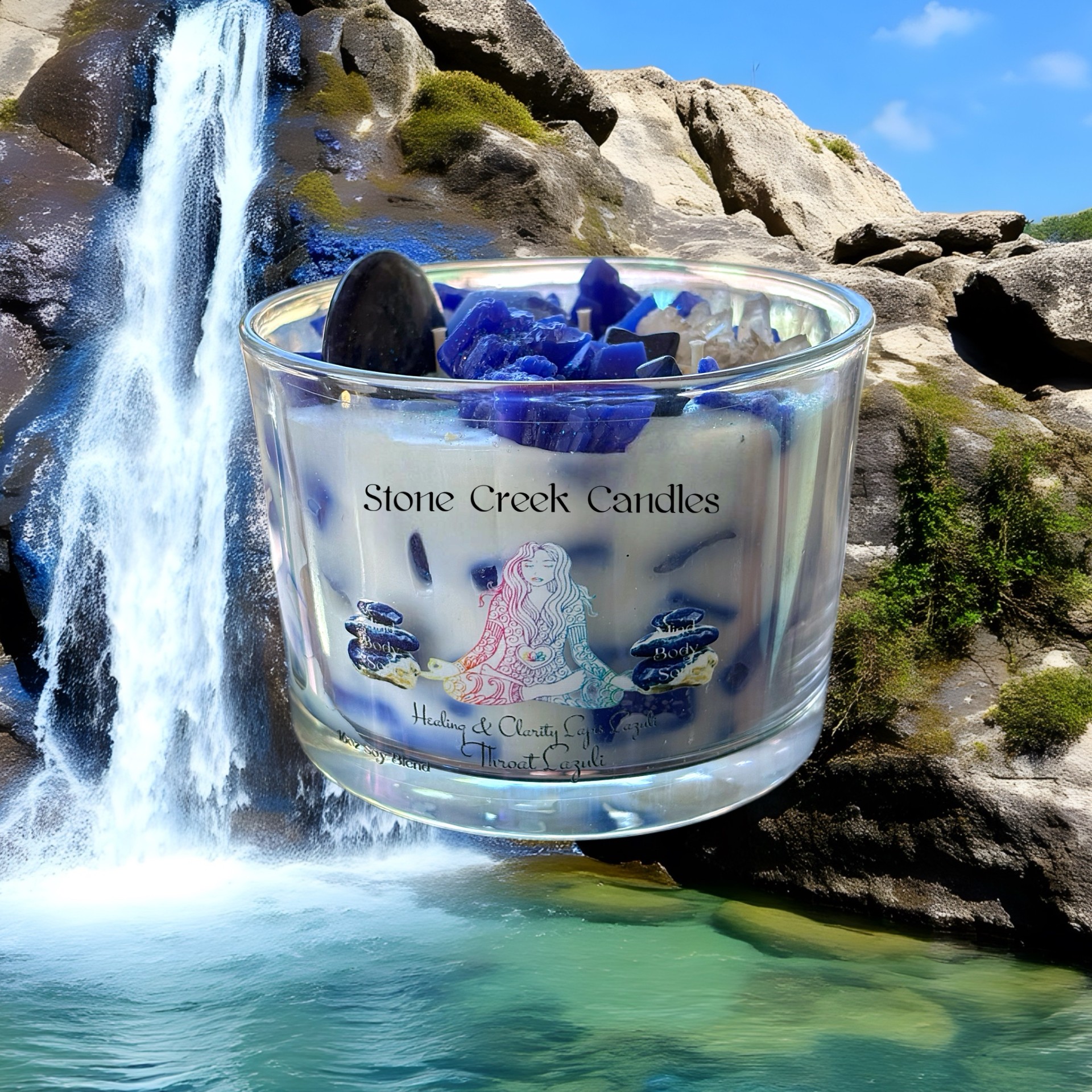 16oz Lapis Lazuli Candle