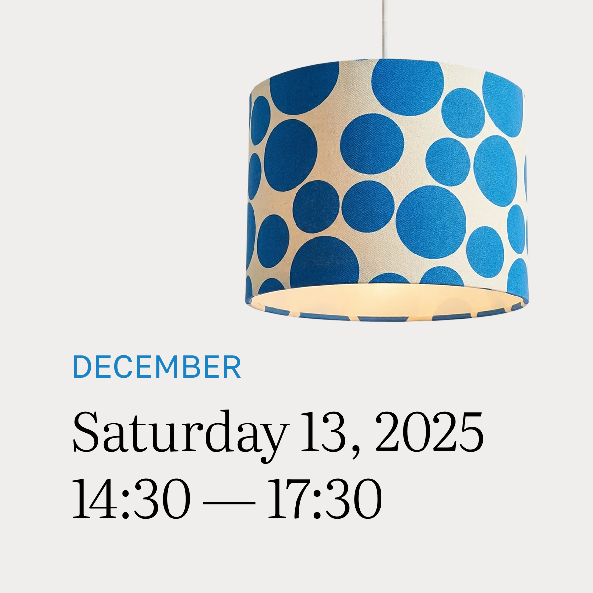 Saturday 13 December 14:30