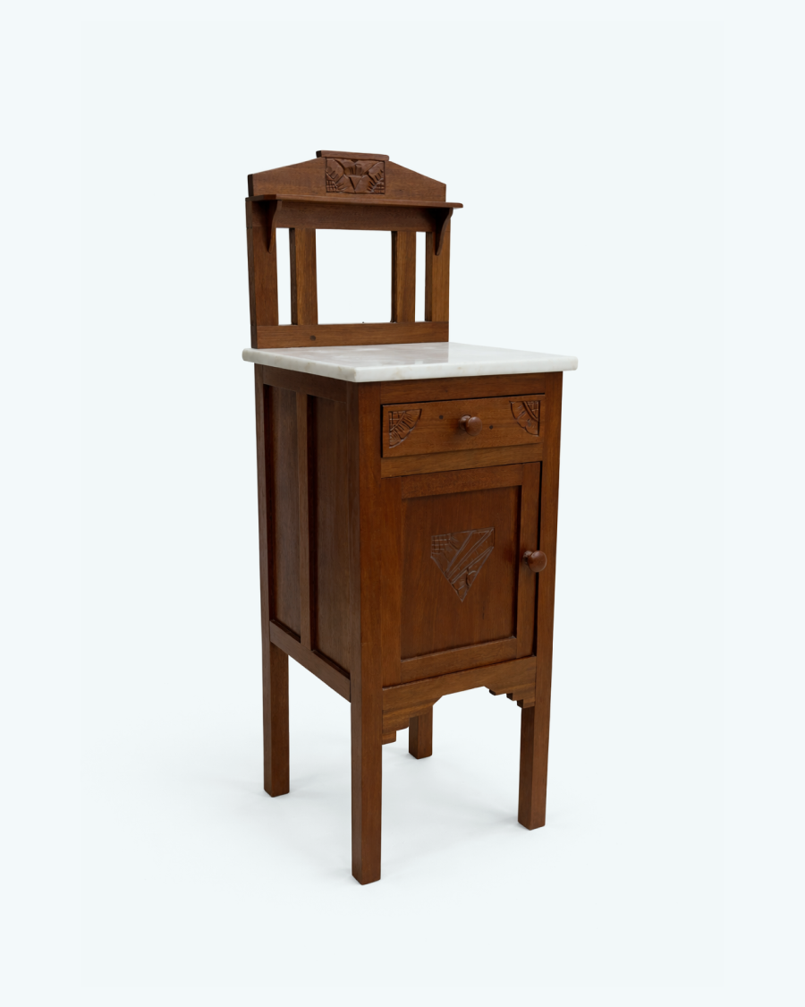 Early 20th Century Washstand with Marble Top (c. 1910)