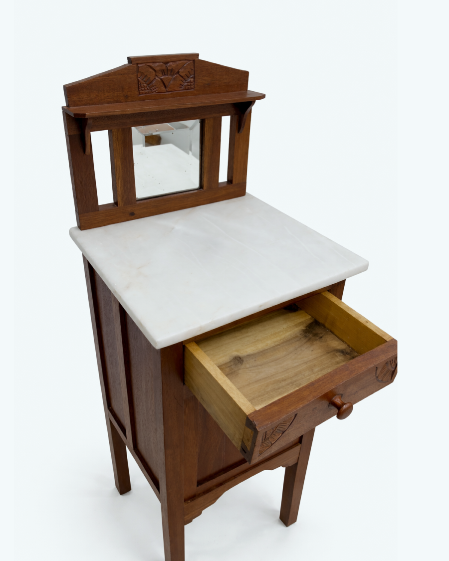 Early 20th Century Washstand with Marble Top (c. 1910)