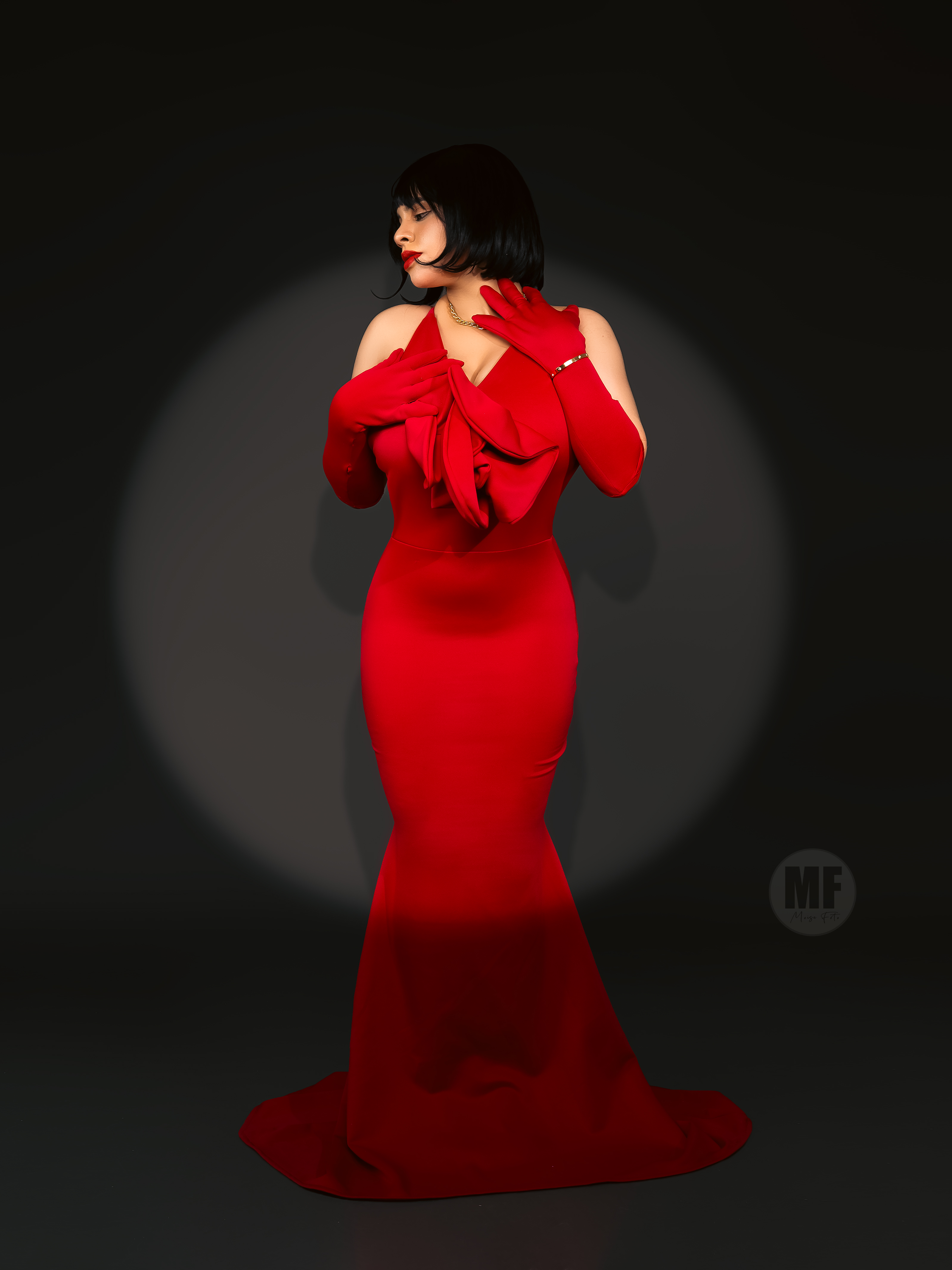 Elegant Red Evening Gown