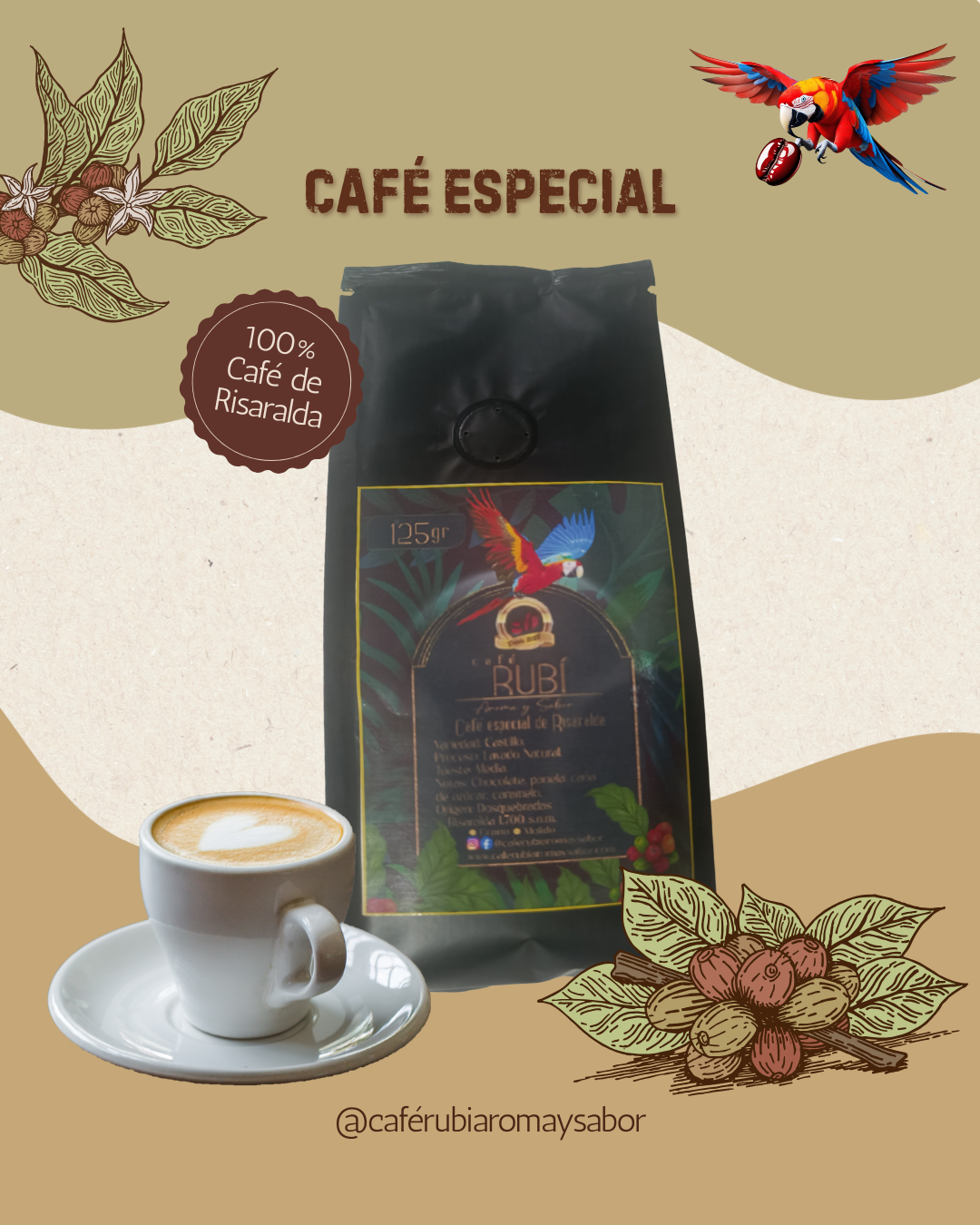 Café especial molido 125 gr.