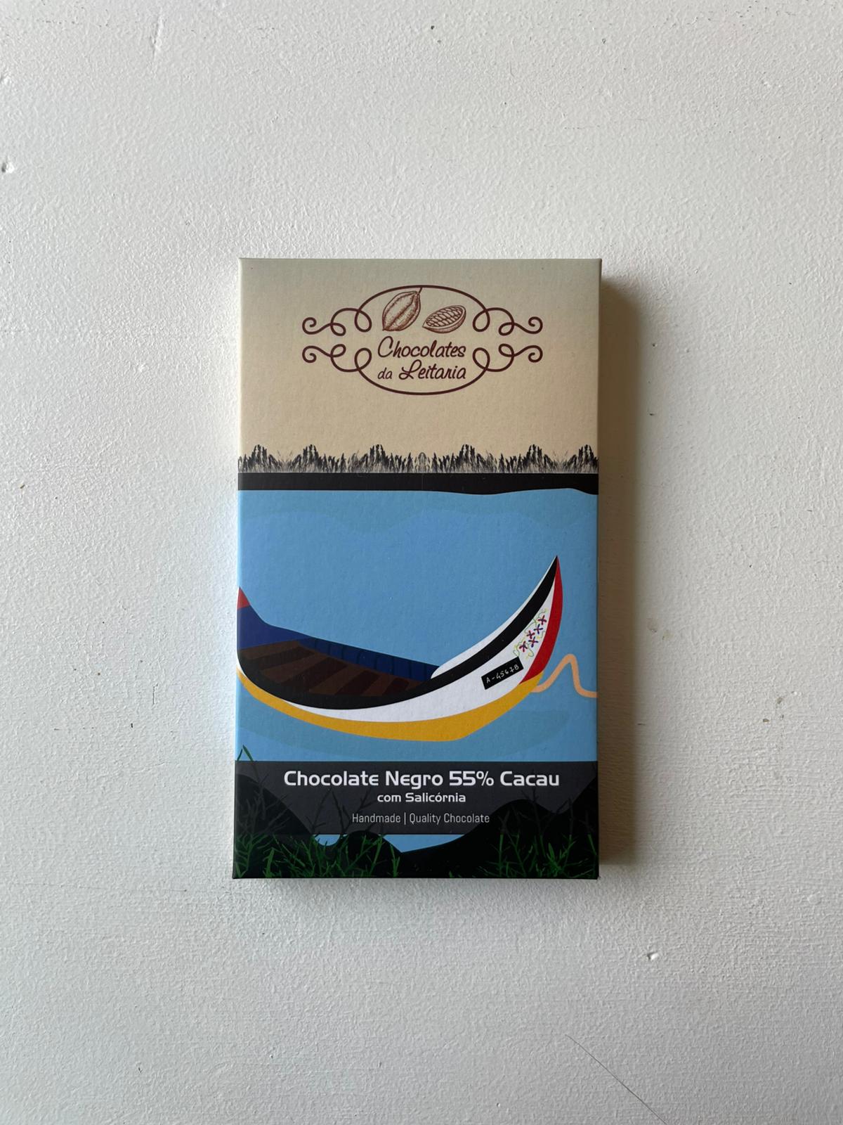 CHOCOLATE NEGRO COM SALICÓRNIA