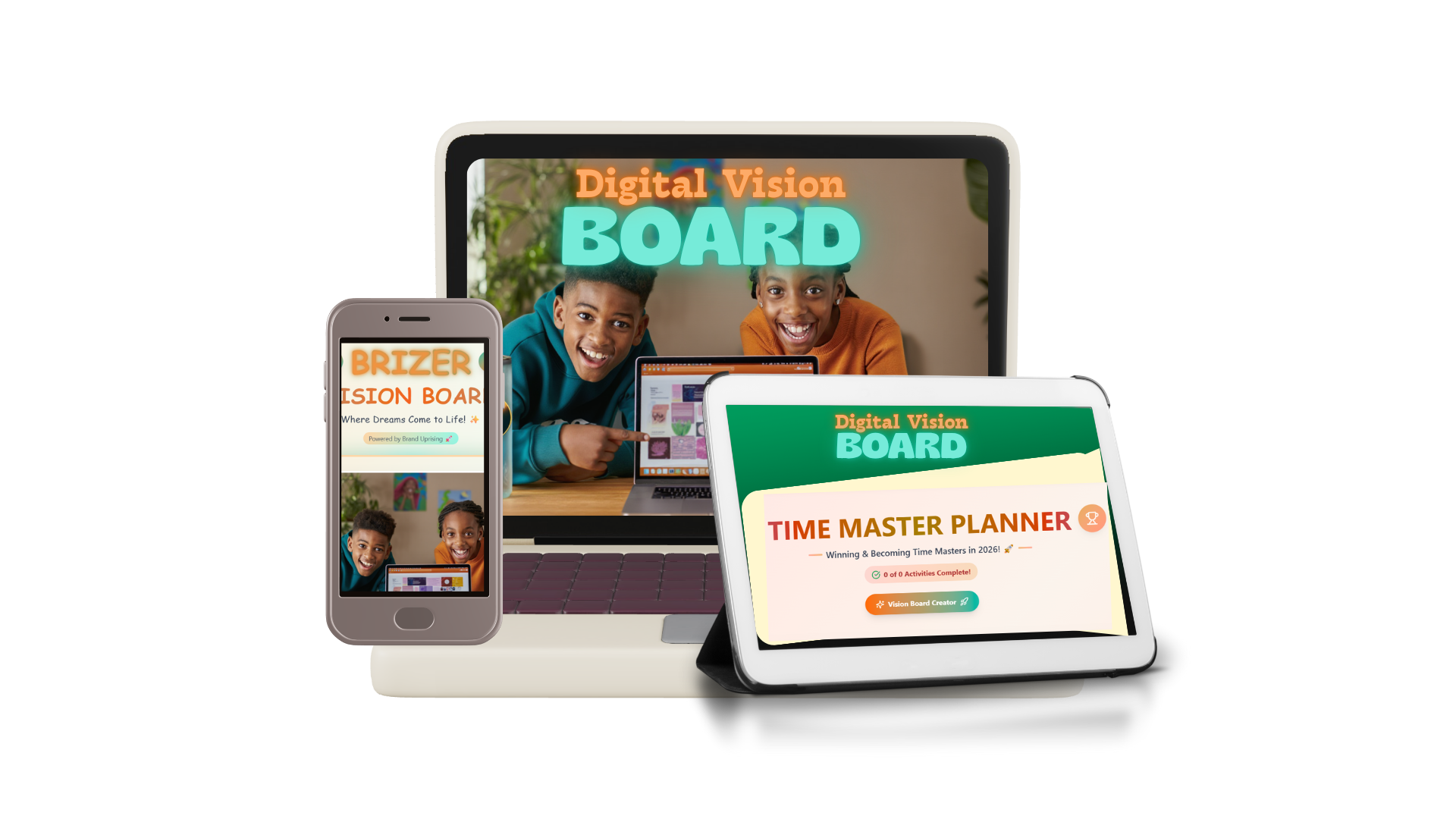 Digital Vision Board generator & Time management planner