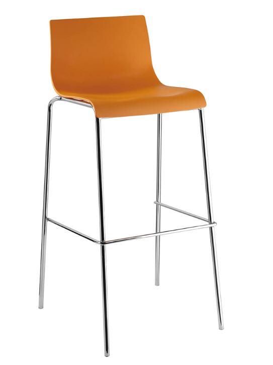 Modern Orange Bar Stool