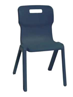 Blue Stackable Plastic Chair