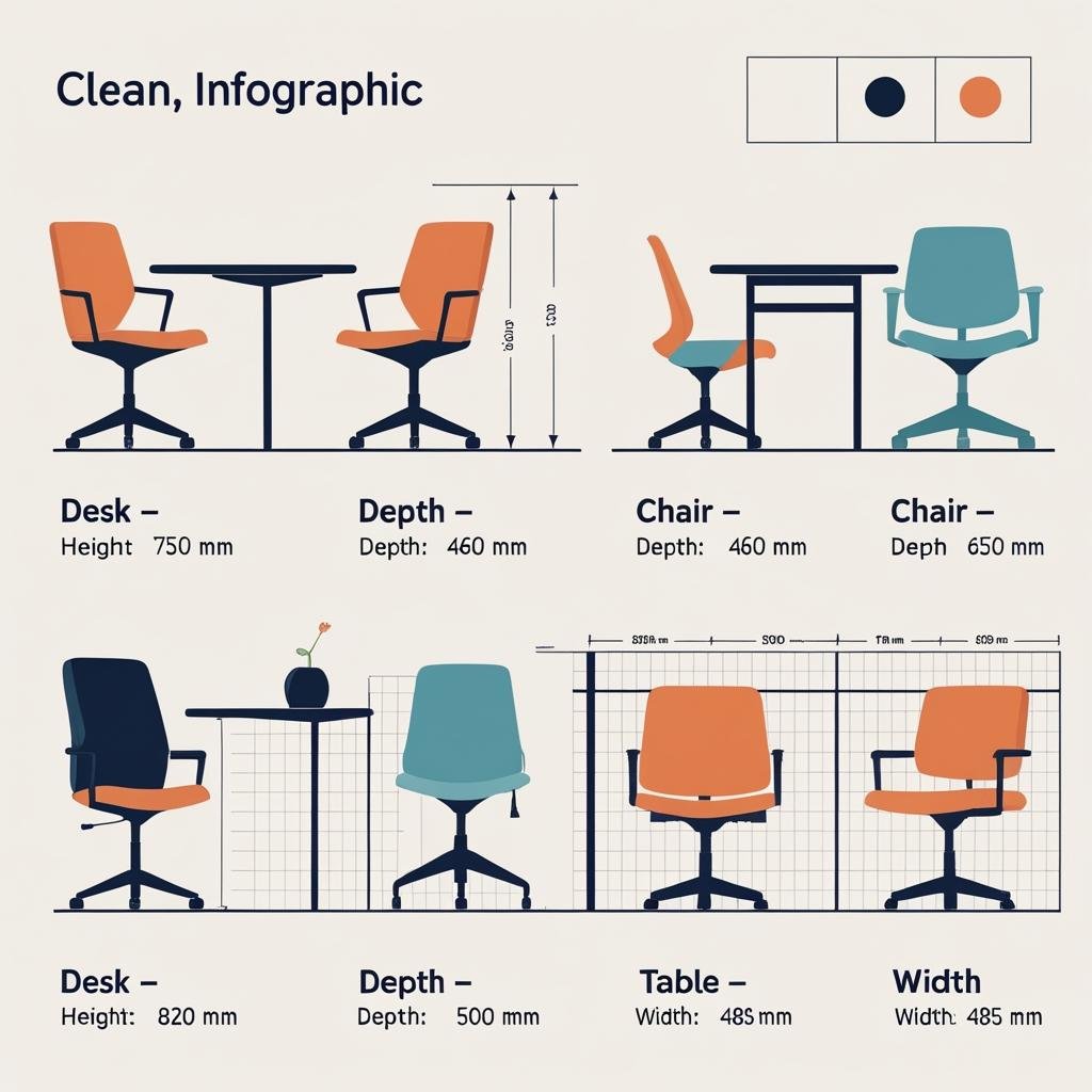 Office Desk and Chair Set
