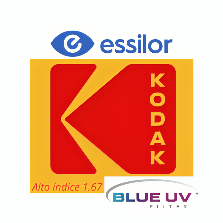 Kodak Monofocal Blue Uv Alto Índice 1.67