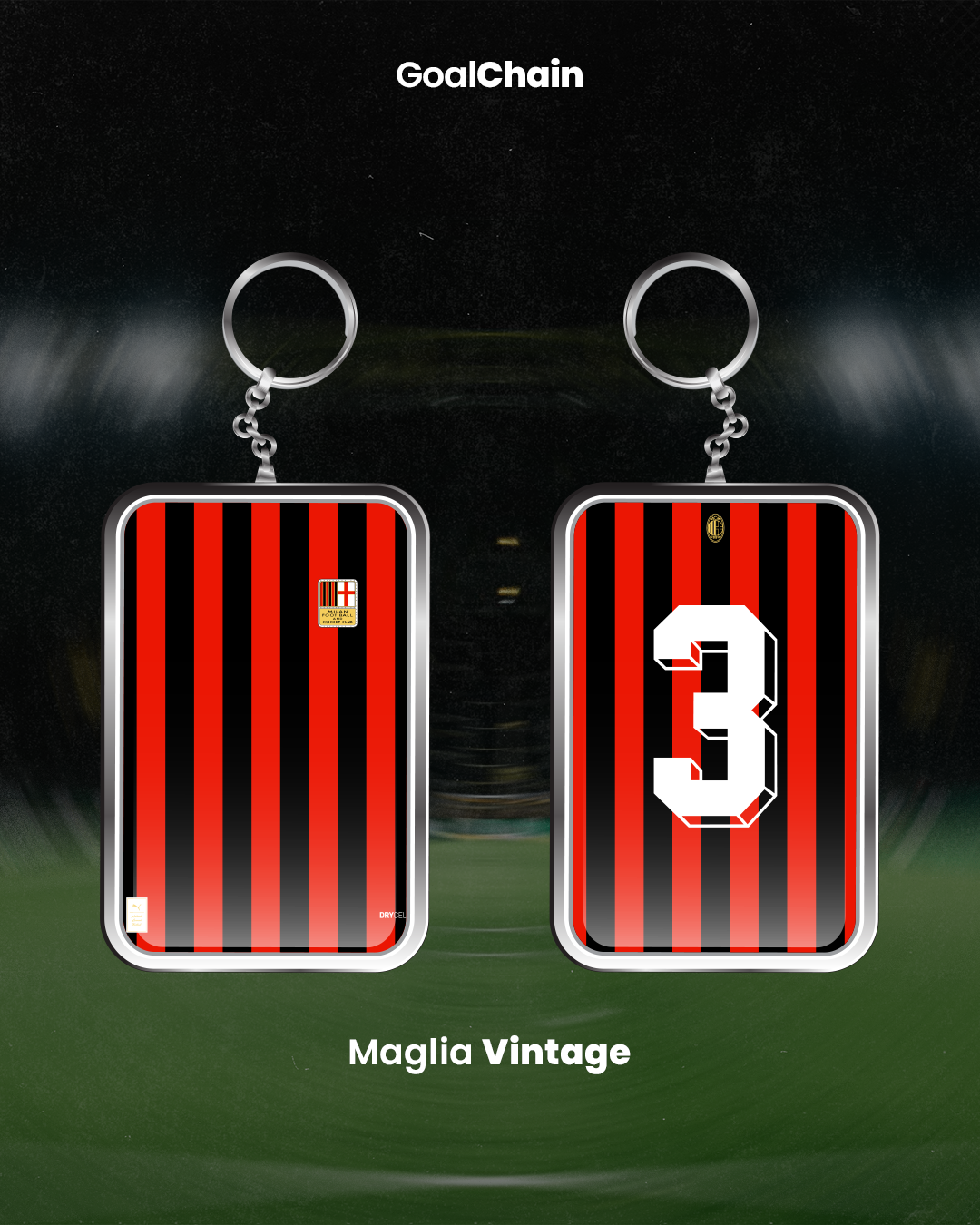 Portachiavi Milan 125 anni