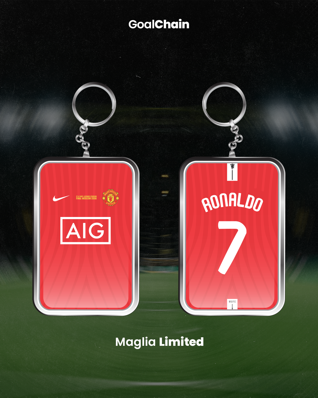 Portachiavi Manchester United UCL 2008