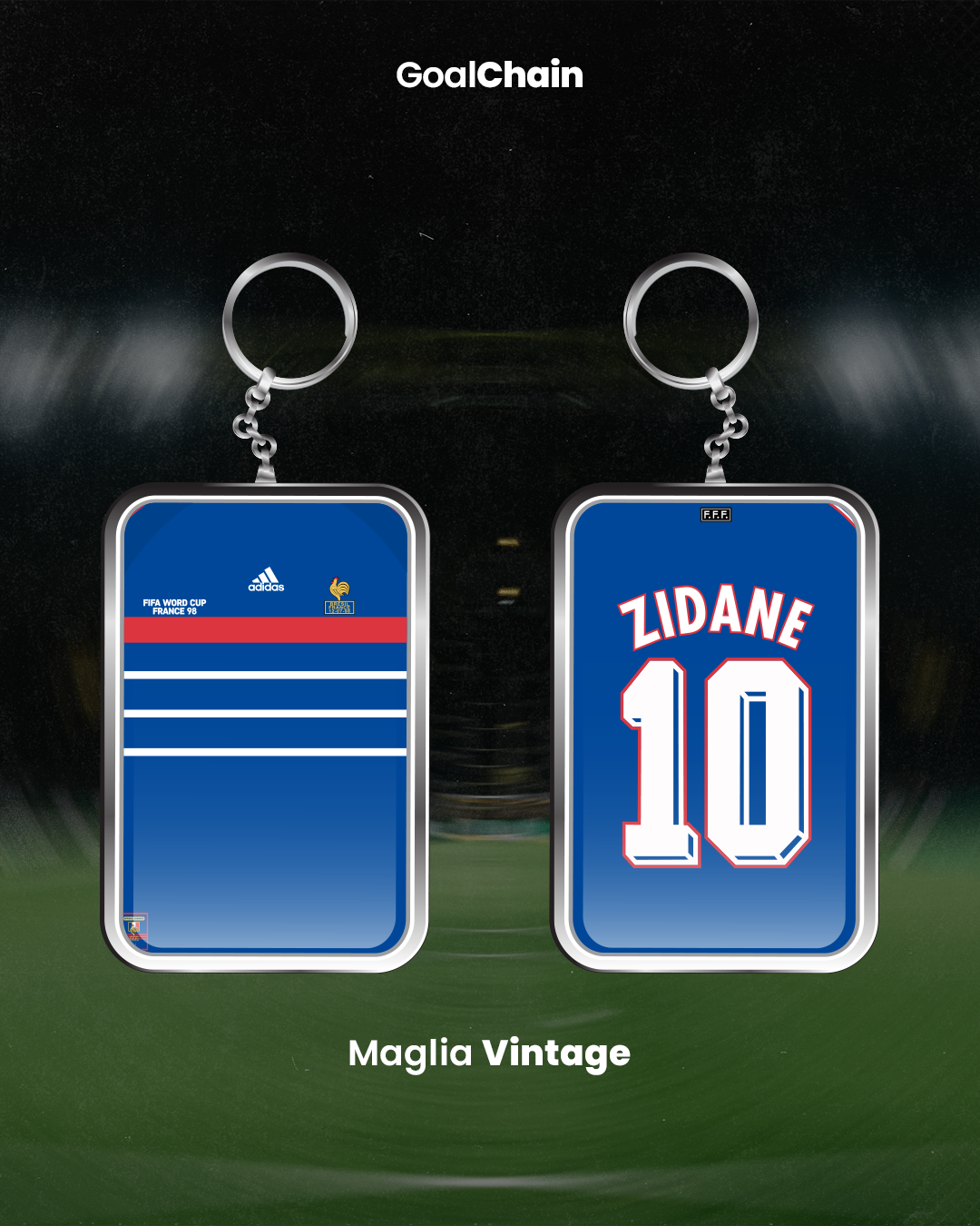 Portachiavi Francia 1998