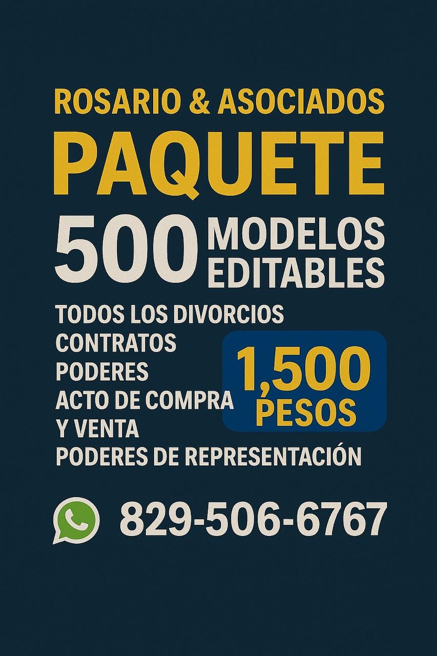 Paquete de 500 modelos editables