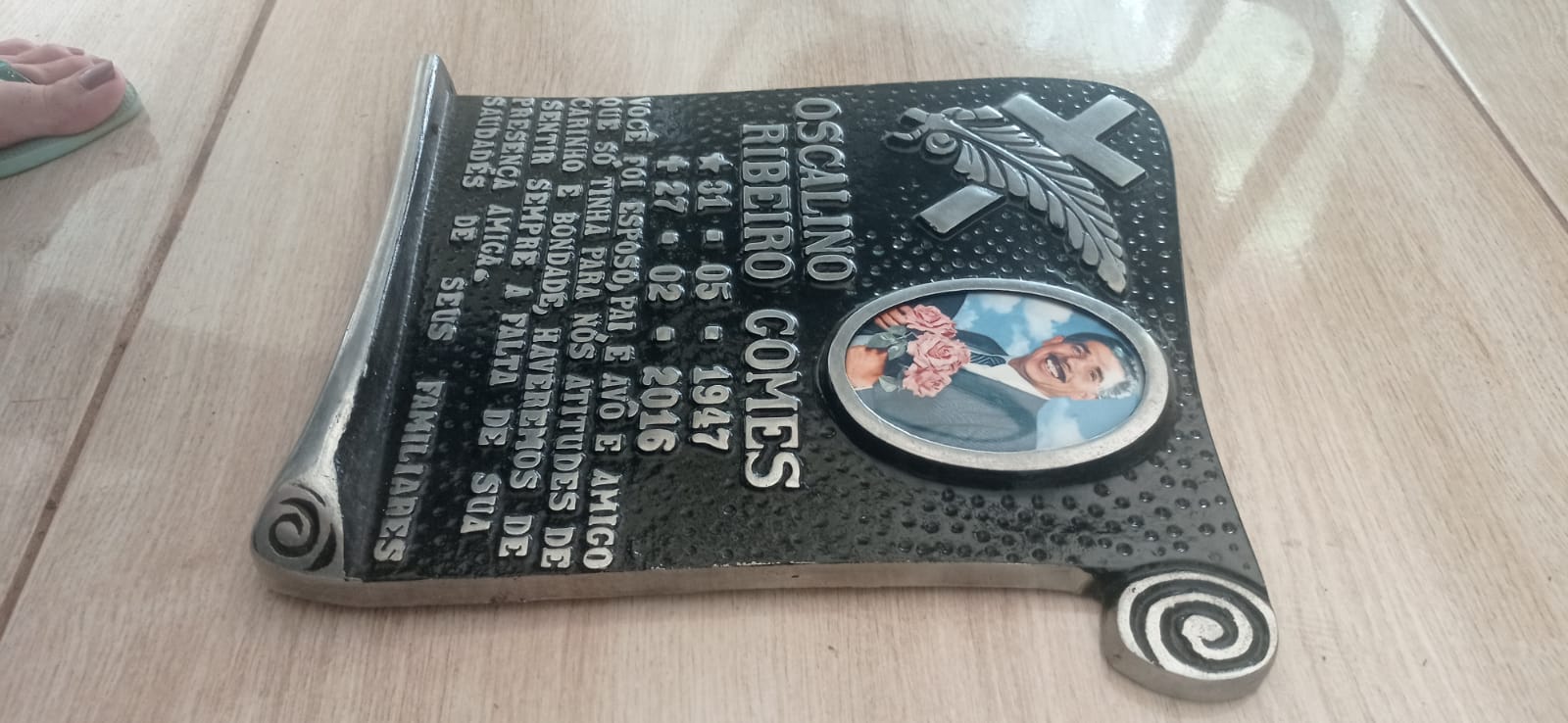 Placa de túmulo No alumínio fundido Com Foto em porcelana