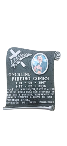 Placa de túmulo No alumínio fundido Com Foto em porcelana
