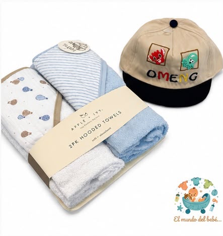 Set de toallas y gorra para bebé