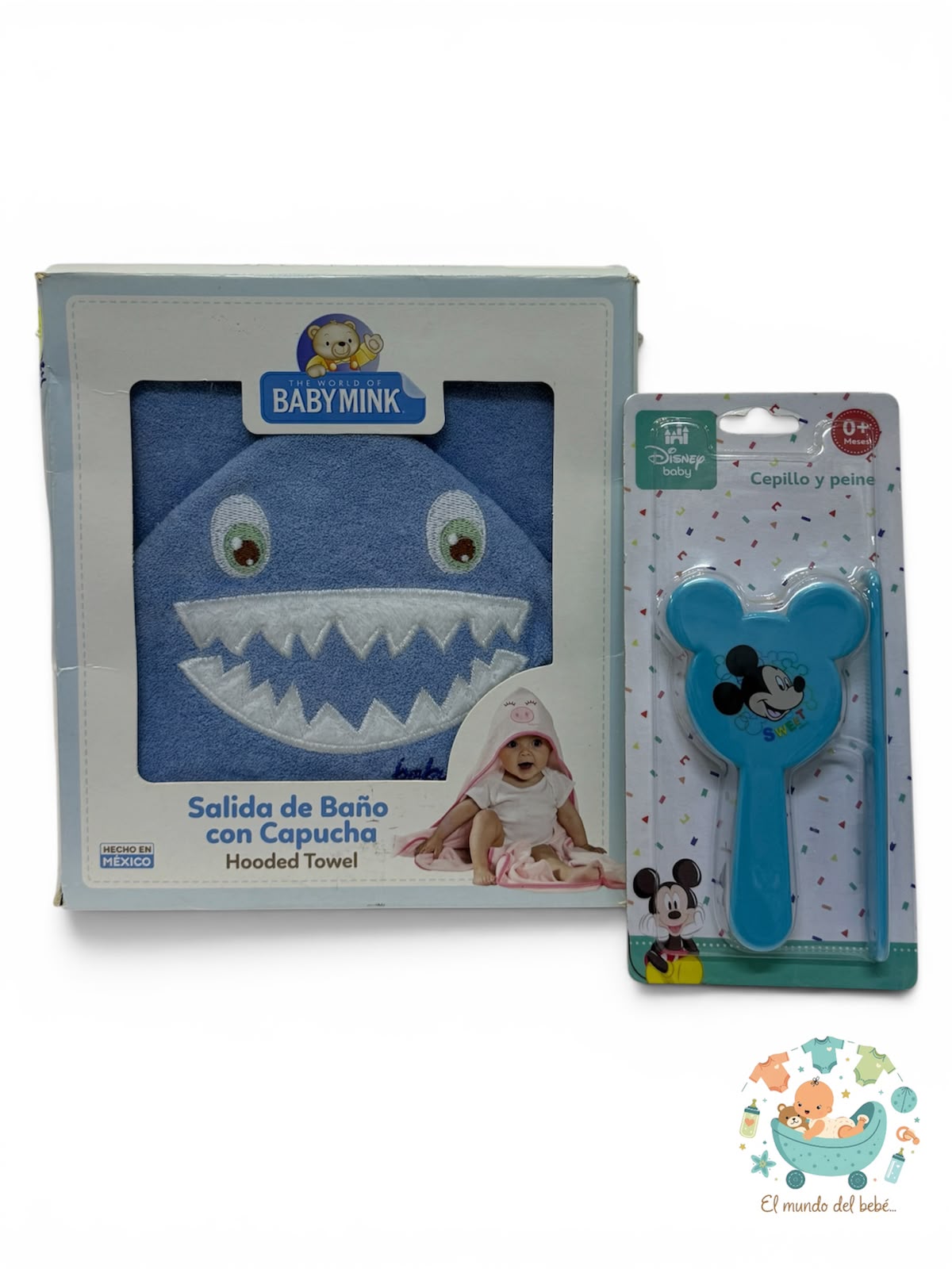 Set de Toalla con Capucha y Cepillo