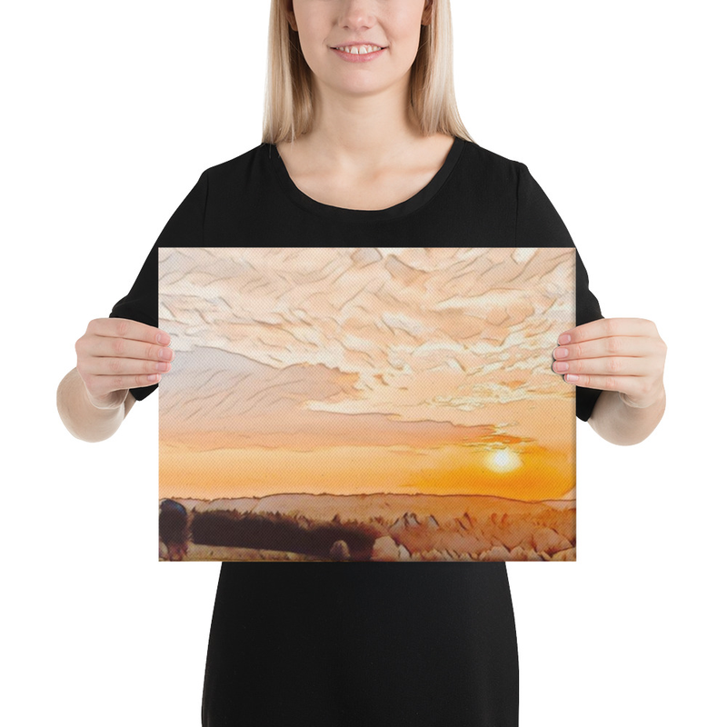 Sunset Landscape Art Print