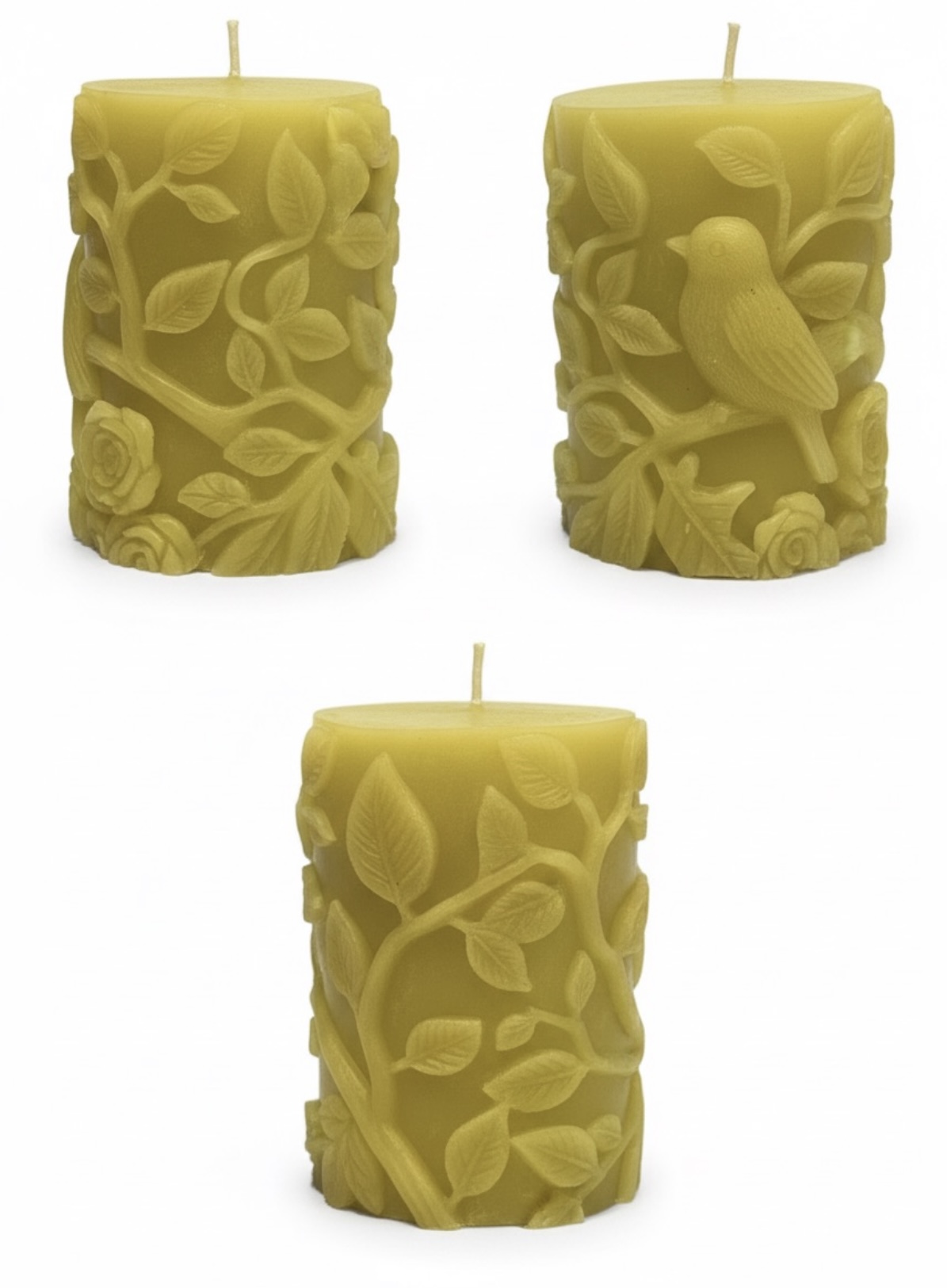 Decorative Beeswax Candle