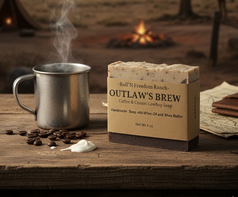 Outlaw's Brew Coffee & Cream Cowboy Soap