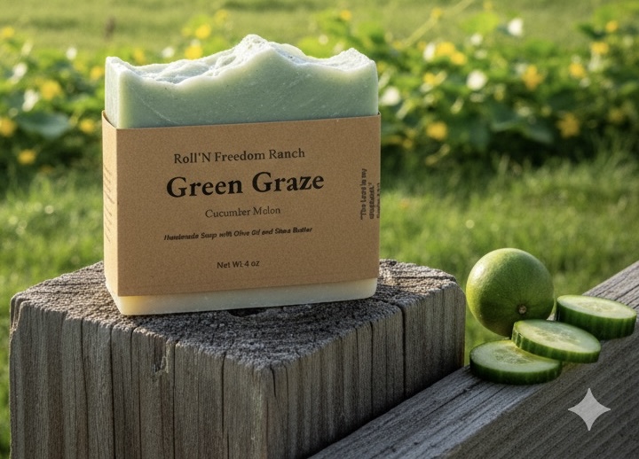 Green Graze Cucumber Melon Soap