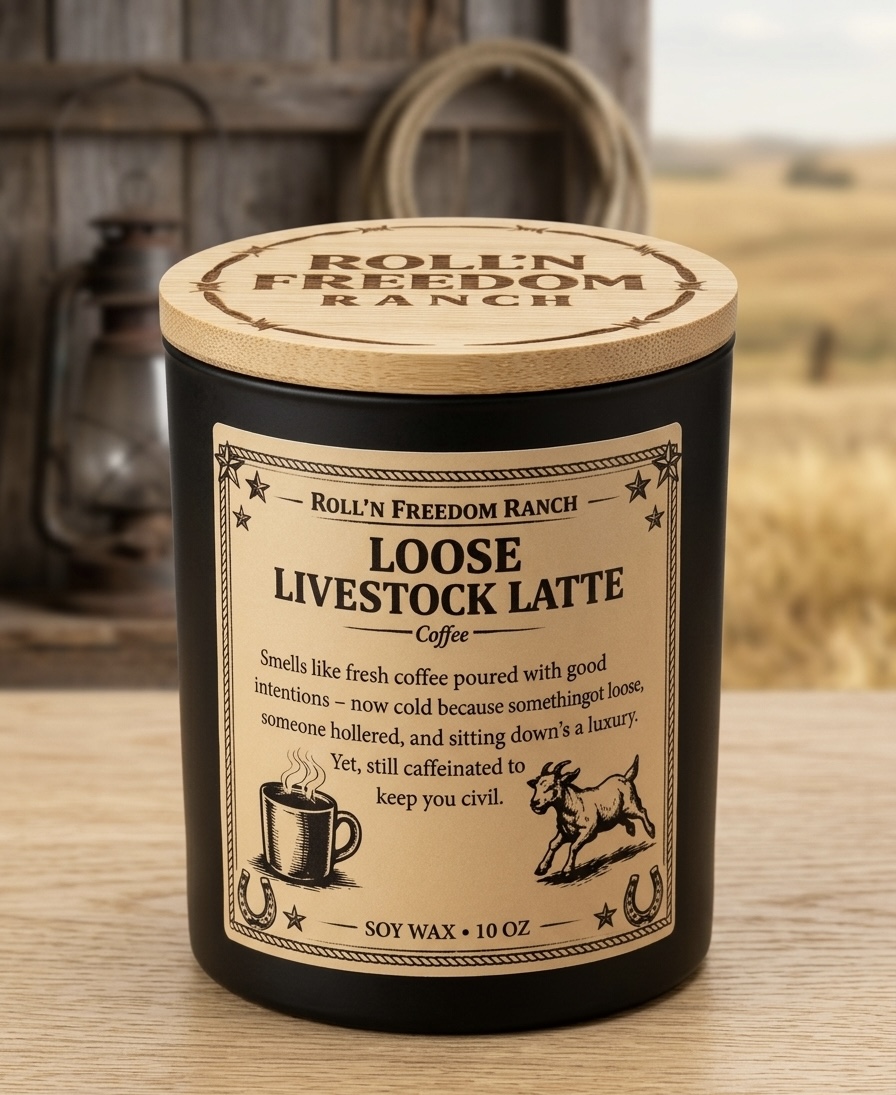 Loose Livestock Latte Candle
