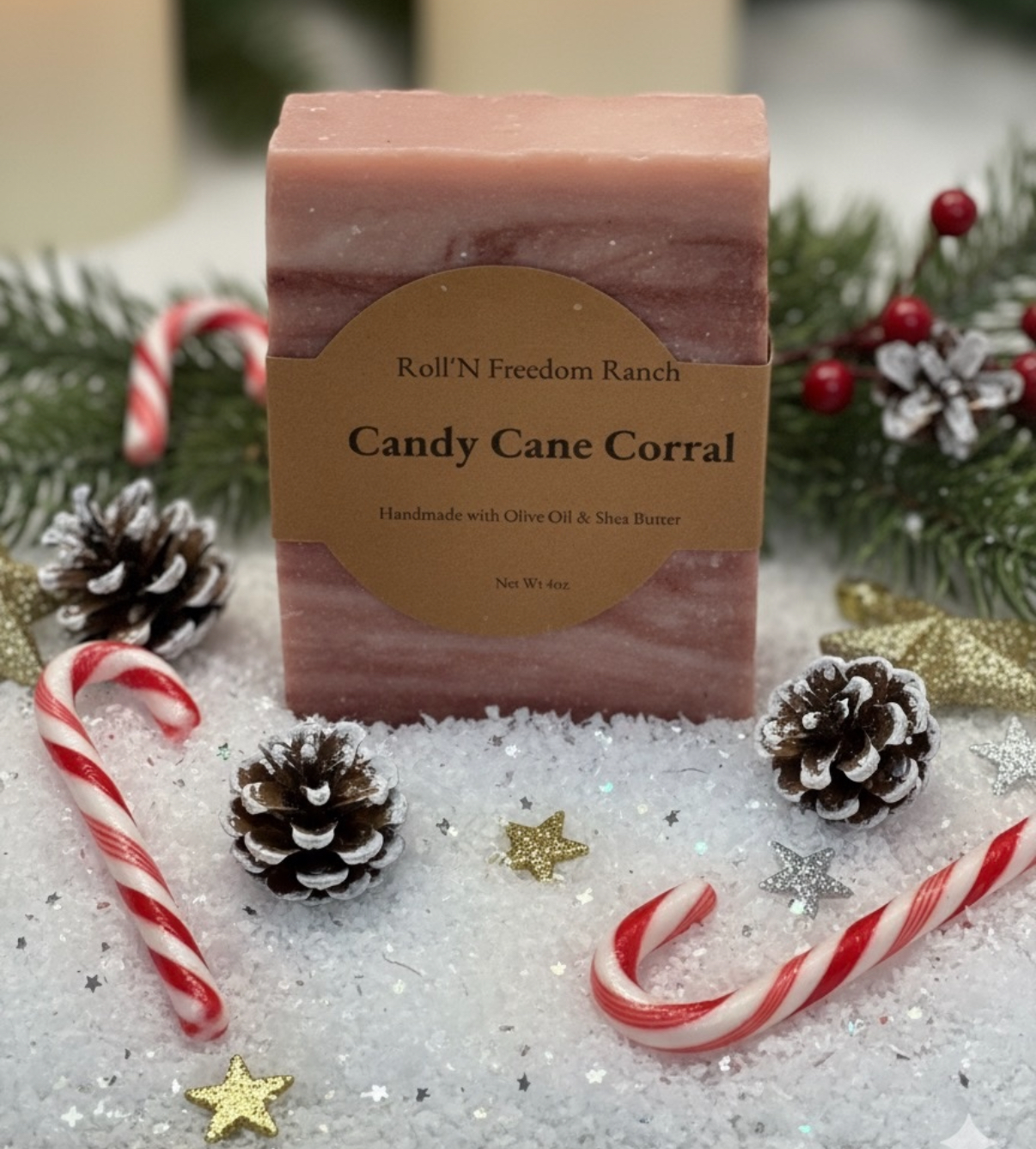 Candy Cane Corral Soap