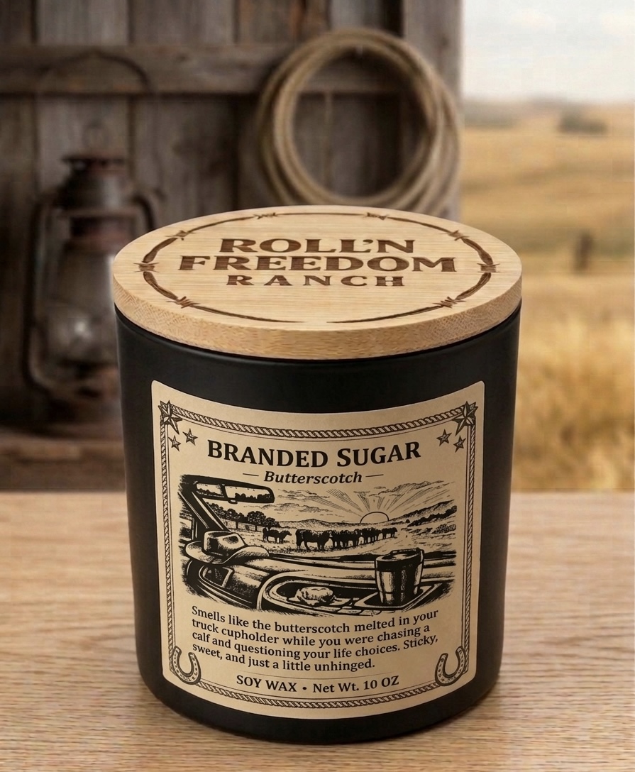 Branded Sugar Butterscotch Candle