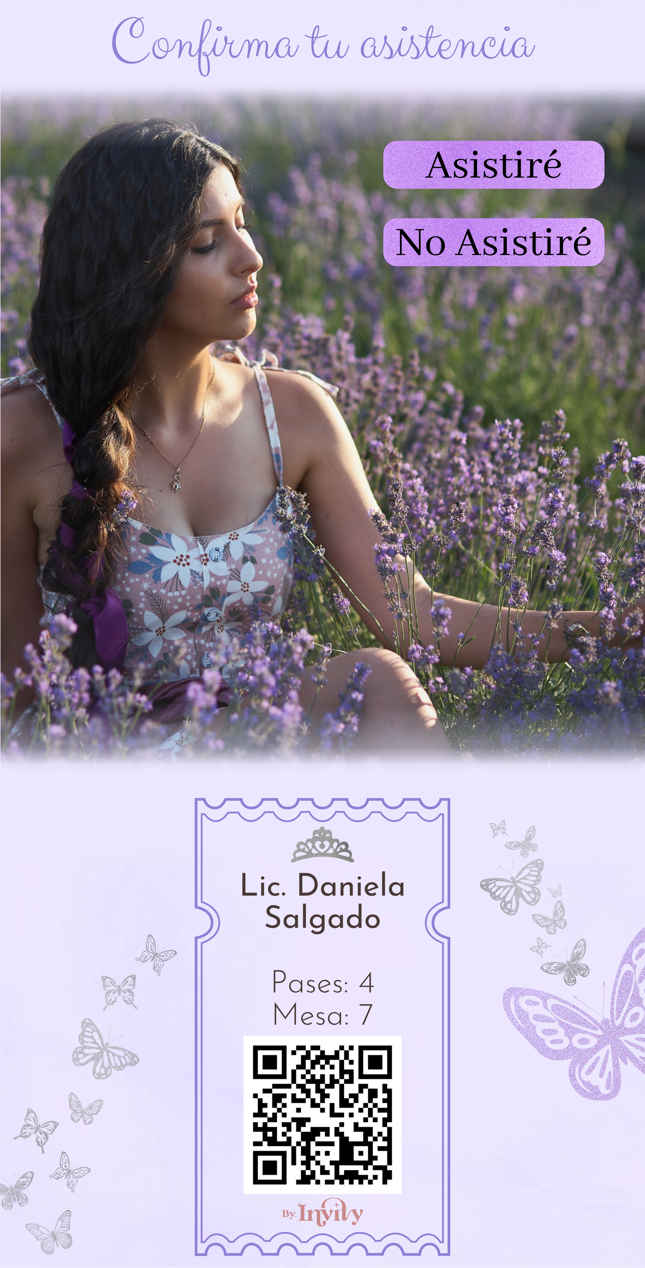 Mariposas MOD. Lilas