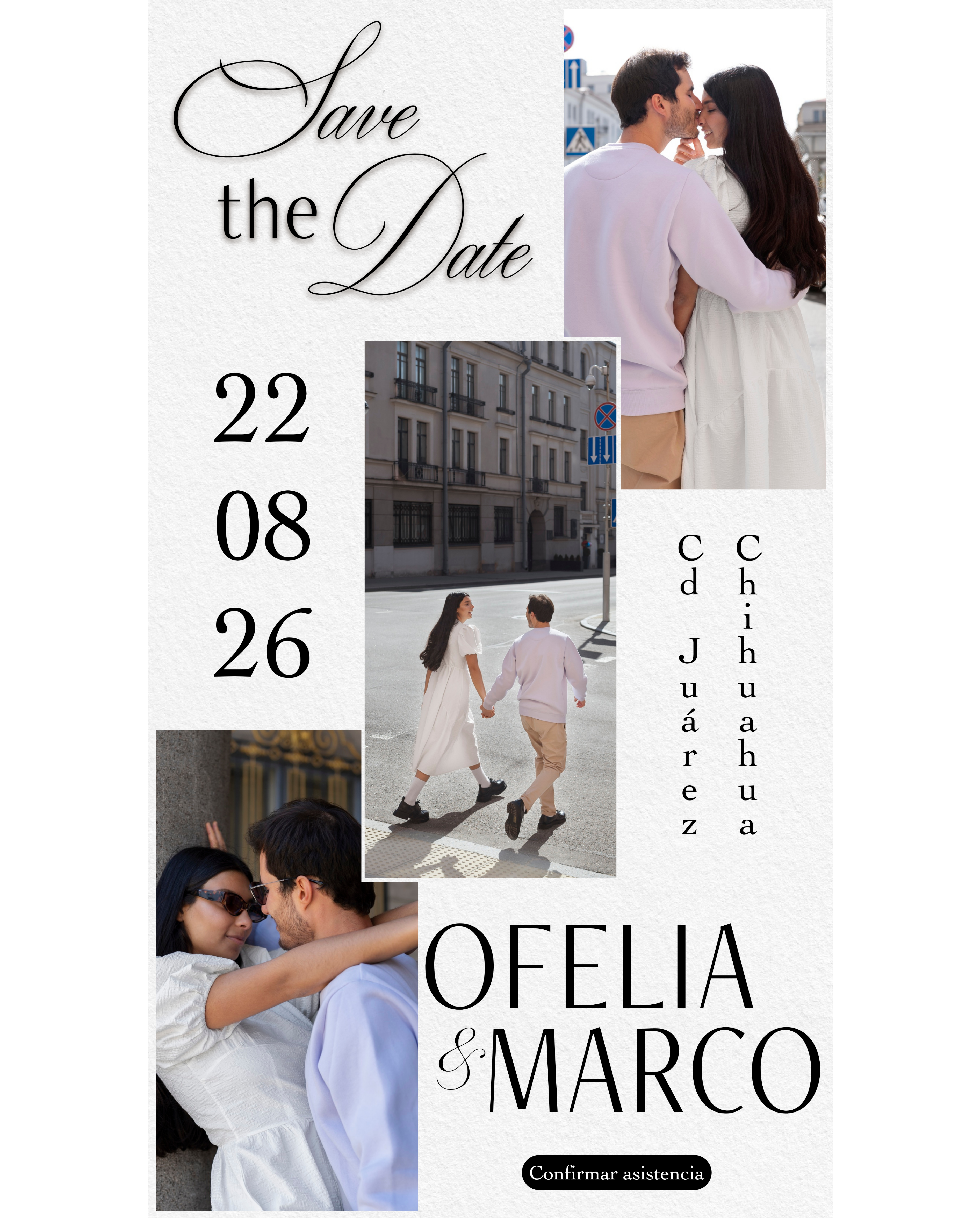 Save The Date 3 fotos MOD.2