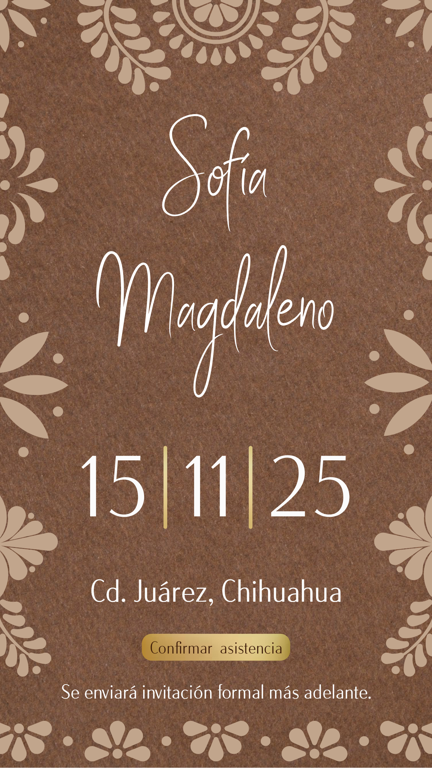 Save The Date Cielito Lindo