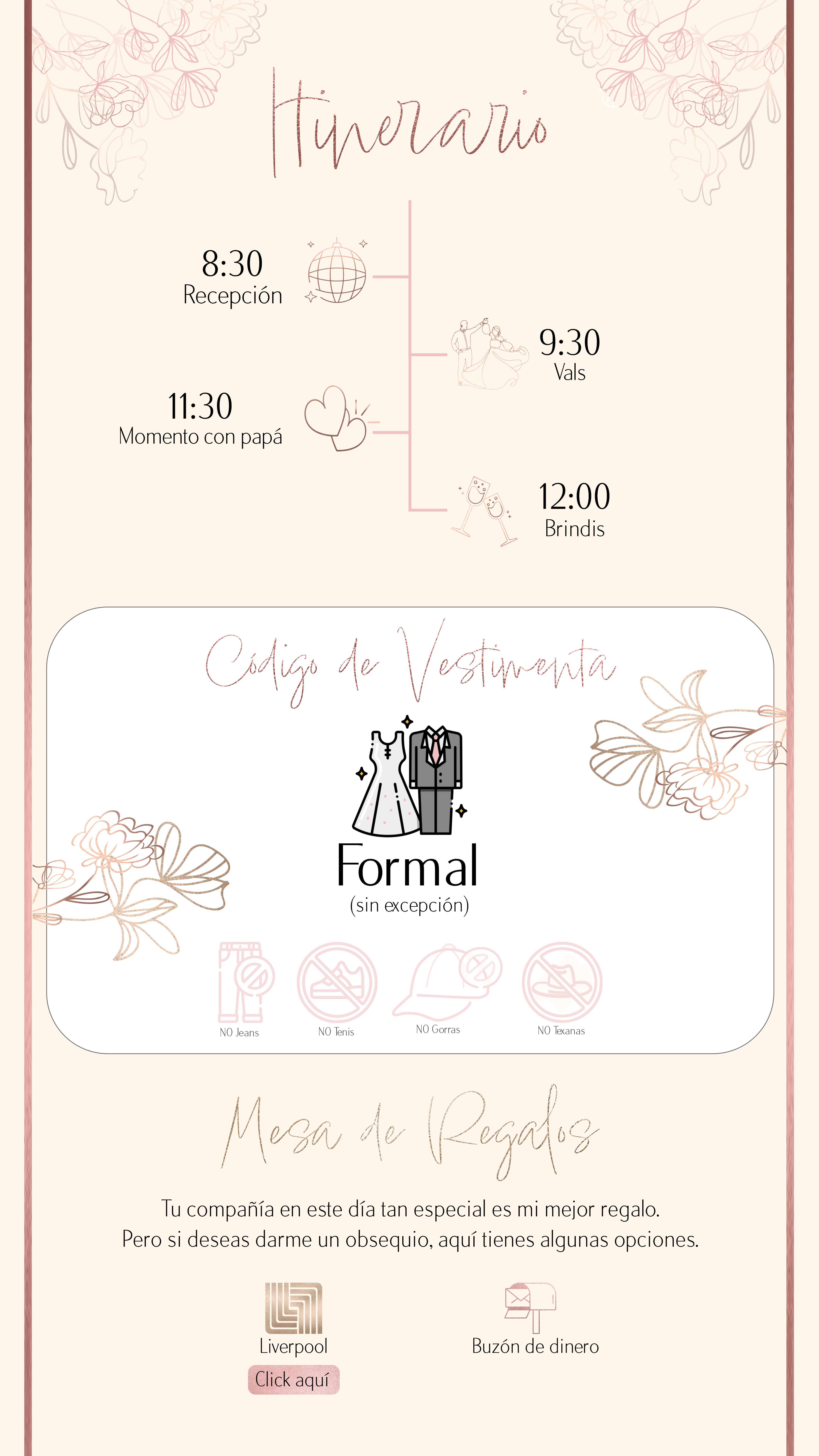 Minimalista Rose Gold