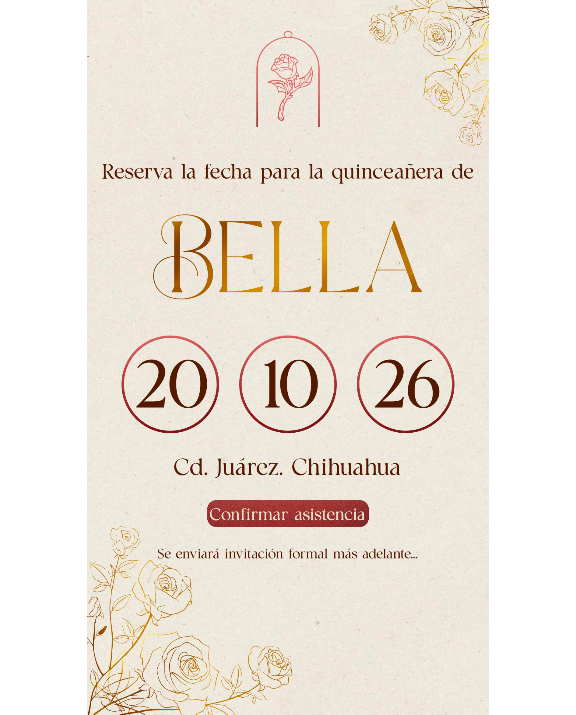 Save The Date Bella y Bestia MOD.3