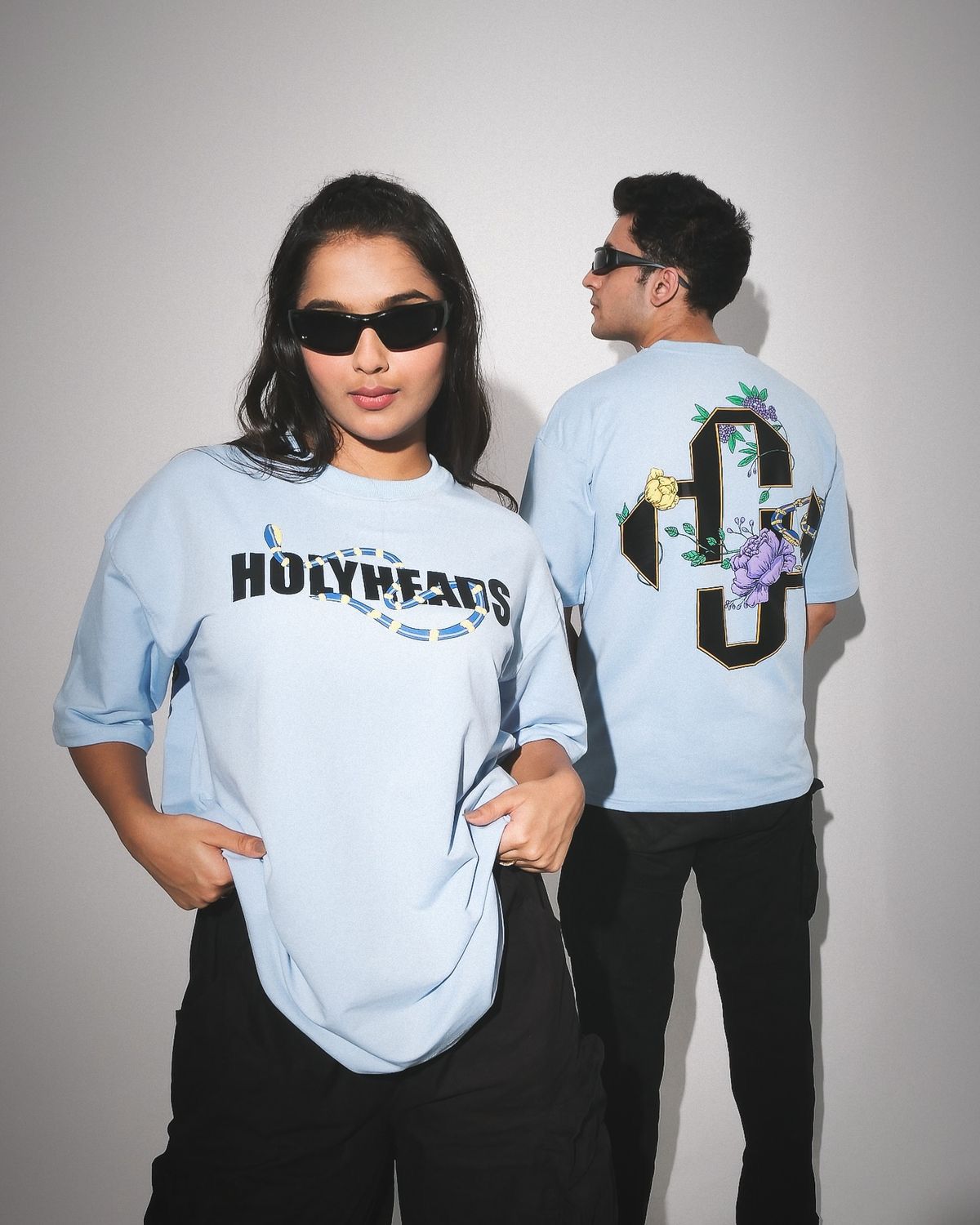 Holyheads Light Blue Graphic T-Shirt