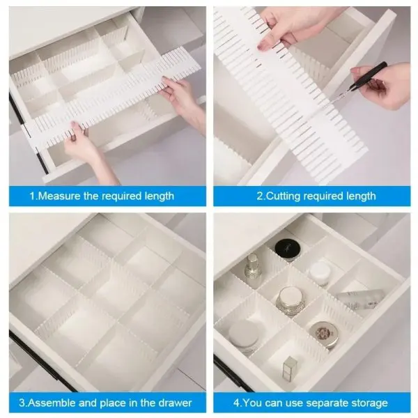 Adjustable Drawer Divider Organizers