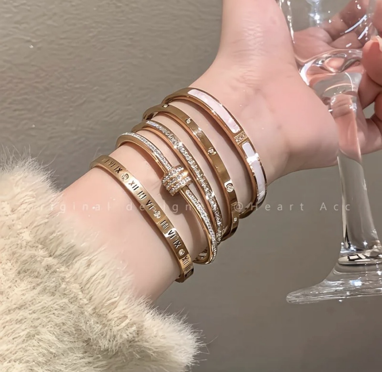 Bracelets en or élégants