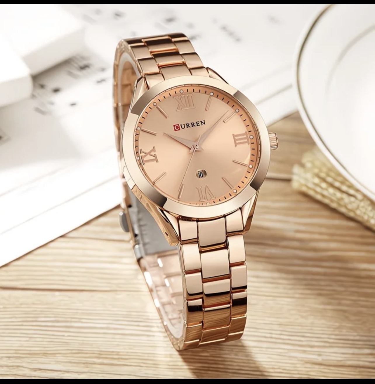 Montre CURREN dorée